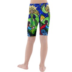 Kids  Mid Length Swim Shorts 