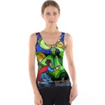 Beauty And The Beast Stained Glass Rose Women s Basic Tank Top
