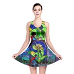 Beauty And The Beast Stained Glass Rose Reversible Skater Dress