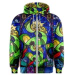 Beauty And The Beast Stained Glass Rose Men s Zipper Hoodie