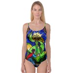 Beauty And The Beast Stained Glass Rose Camisole Leotard 