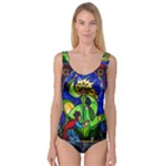 Beauty And The Beast Stained Glass Rose Princess Tank Leotard 