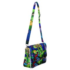 Shoulder Bag with Back Zipper 