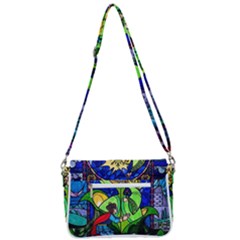 Shoulder Bag with Back Zipper 