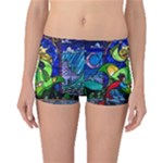 Beauty And The Beast Stained Glass Rose Boyleg Bikini Bottoms