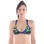 Beauty And The Beast Stained Glass Rose Plunge Bikini Top