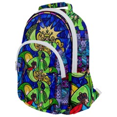 Rounded Multi Pocket Backpack 