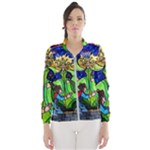 Beauty And The Beast Stained Glass Rose Women s Windbreaker