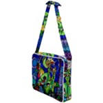Beauty And The Beast Stained Glass Rose Cross Body Office Bag