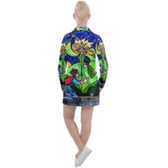 Women s Long Sleeve Casual Dress 
