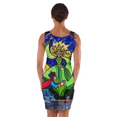 Wrap Front Bodycon Dress 