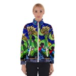 Beauty And The Beast Stained Glass Rose Women s Bomber Jacket