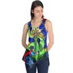Beauty And The Beast Stained Glass Rose Sleeveless Tunic