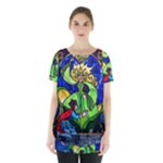 Beauty And The Beast Stained Glass Rose Skirt Hem Sports Top