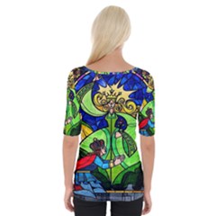 Wide Neckline T-Shirt 