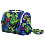 Beauty And The Beast Stained Glass Rose Satchel Shoulder Bag