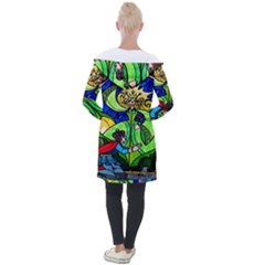 Longline Hooded Cardigan 