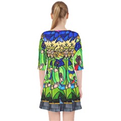 Quarter Sleeve Pocket Dress 