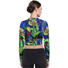 Long Sleeve Zip Up Bomber Jacket 