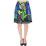 Beauty And The Beast Stained Glass Rose Velvet High Waist Skirt