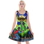 Beauty And The Beast Stained Glass Rose Reversible Velvet Sleeveless Dress