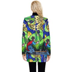 Button Up Hooded Coat  