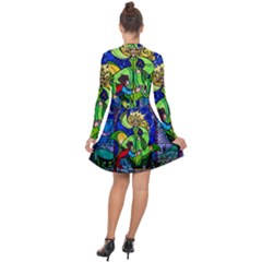 Long Sleeve Panel Dress 