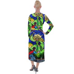 Velvet Maxi Wrap Dress 