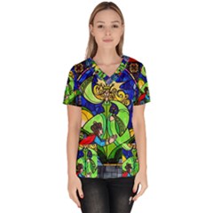 Women s V-Neck Scrub Top 