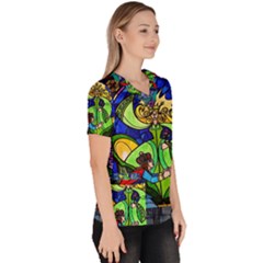 Women s V-Neck Scrub Top 