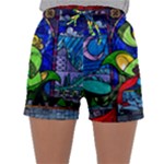 Beauty And The Beast Stained Glass Rose Sleepwear Shorts