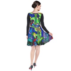 Plunge Pinafore Dress 