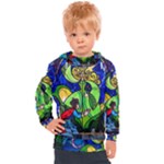Beauty And The Beast Stained Glass Rose Kids  Hooded Pullover