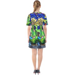 Sixties Short Sleeve Mini Dress 