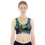 Beauty And The Beast Stained Glass Rose Sports Bra With Pocket
