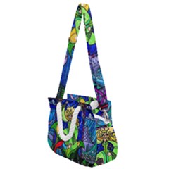 Rope Handles Shoulder Strap Bag 