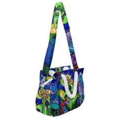 Rope Handles Shoulder Strap Bag 