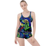 Beauty And The Beast Stained Glass Rose Boyleg Tankini Set 