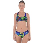 Beauty And The Beast Stained Glass Rose Criss Cross Bikini Set