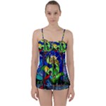 Beauty And The Beast Stained Glass Rose Babydoll Tankini Set
