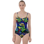 Beauty And The Beast Stained Glass Rose Sweetheart Tankini Set