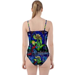 Cut Out Top Tankini Set 