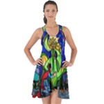 Beauty And The Beast Stained Glass Rose Show Some Back Chiffon Dress