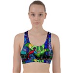 Beauty And The Beast Stained Glass Rose Back Weave Sports Bra
