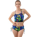 Beauty And The Beast Stained Glass Rose Mini Tank Bikini Set