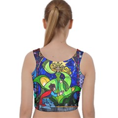 Velvet Racer Back Crop Top 