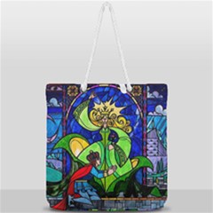 Full Print Rope Handle Tote (Large) 