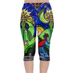 Velvet Capri Leggings  