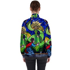 Women s High Neck Windbreaker 
