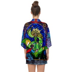 Half Sleeve Chiffon Kimono 